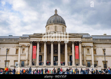 La National Gallery de Londres, Royaume-Uni Banque D'Images