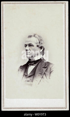 Andrew Johnson (1808-75), 17e président des États-Unis, la tête et épaules Portrait Banque D'Images