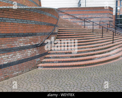 Canal de Worcester, Birmingham Broad st area Banque D'Images