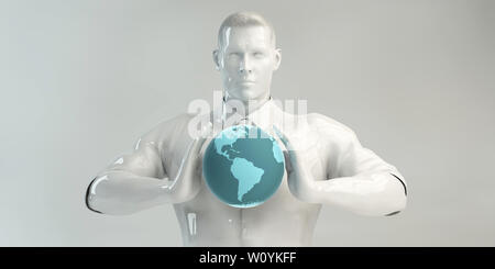 Global Medical Network for Technology Solutions Art Banque D'Images