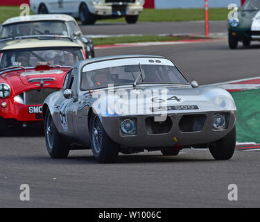 John Emberson, Bill Wykeham, Morgan Plus 4, SLR GT & Sports Car Cup, pré-66 GT, pré-63 Voitures de sport, de Donington Festival historique, mai 2019, moteur Banque D'Images