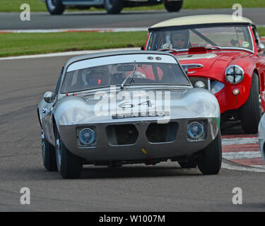 John Emberson, Bill Wykeham, Morgan Plus 4, SLR GT & Sports Car Cup, pré-66 GT, pré-63 Voitures de sport, de Donington Festival historique, mai 2019, moteur Banque D'Images