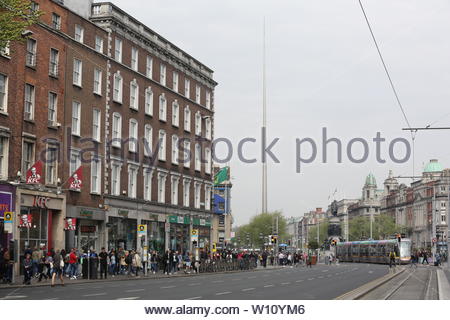 Une belle journée du mois d'avril à Dublin, Irlande Banque D'Images