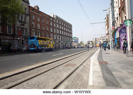 Une belle journée du mois d'avril à Dublin, Irlande Banque D'Images