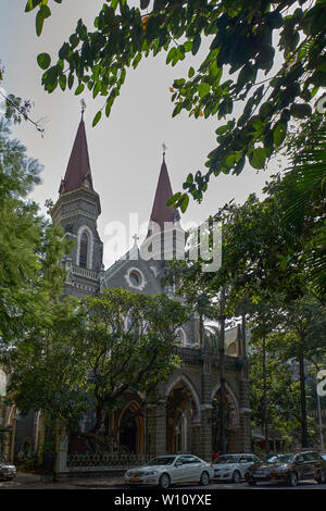 22 Nov2017 Cathédrale de l'église Saint Nom,zone Colaba à Mumbai Maharashtra Inde du Sud. Banque D'Images