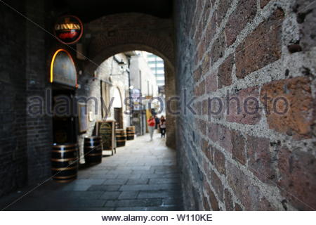 Une belle journée du mois d'avril à Dublin en Irlande Banque D'Images