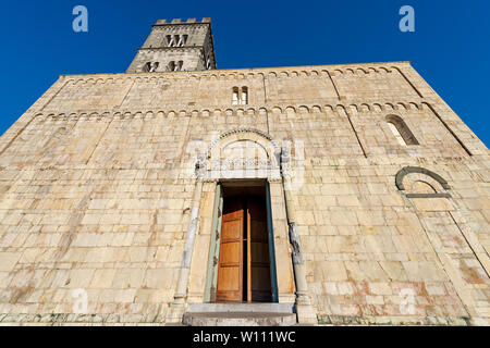 Barga Cathédrale de Saint Christopher (collegiata di San Cristoforo) de style roman, X siècle, la province de Lucques, Toscane, Italie, Europe Banque D'Images