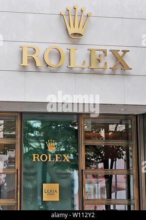 Boutique Rolex, Ginza, Tokyo, Japon Banque D'Images