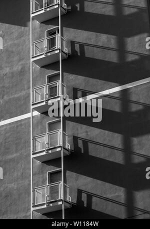 Turin dans la chaleur de l'été et le soleil Banque D'Images