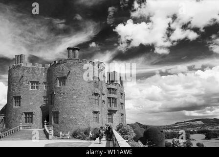 Le château de Powis a été construit au 13ème siècle par un prince gallois et est un bâtiment classé Grade I. Banque D'Images