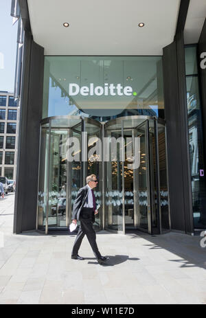 Deloitte LLP, Hill House, Little New Street, London, EC4, UK Banque D'Images