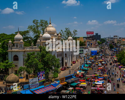 Hyderabad, Inde - 17 juin 2019 : Vintage architecture d'entreprise gouvernementale Nizamia situé près de l'Hôpital général de Charminar Banque D'Images