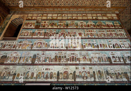 Interior shot de Daria Daulat Bagh, Srirangapatna, Karnataka, Inde Banque D'Images