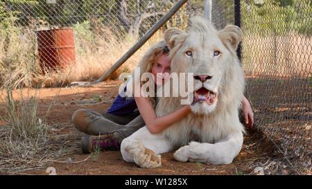 DANIAH DE VILLIERS à MIA ET LE LION BLANC (2018) -Titre original : MIA ET LE LION BLANC-. Credit : Galatée Films / films / Afrika Film extérieur dans le monde / Pand / Album Banque D'Images