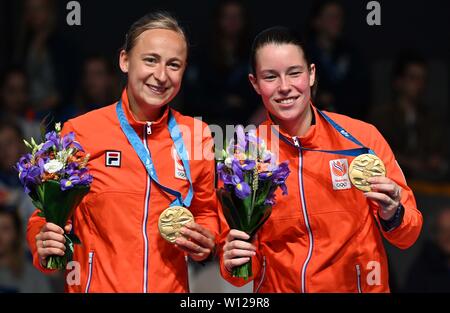 Minsk, Belarus. 29 Juin, 2019. Badminton finale au 2ème jeux européens. Garry Bowden/SIP Crédit photo agency/Alamy live news. Banque D'Images