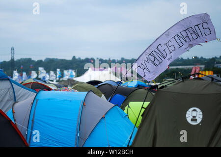 Glastonbury, Somerset, Royaume-Uni. 29 Juin, 2019. Atmosphère à Glastonbury Festival 2019 le samedi 29 juin 2019 à Digne ferme, Pilton. xx xx Détails. Credit : Julie Edwards/Alamy Live News Banque D'Images