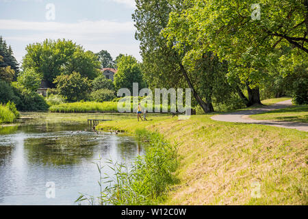 La ville de Riga, Lettonie nature Jardin botanique de paysages. 2019. Banque D'Images