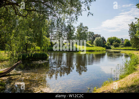 La ville de Riga, Lettonie nature Jardin botanique de paysages. 2019. Banque D'Images