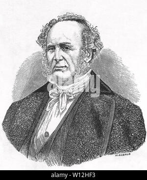 CORNELIUS VANDERBILT (1794-1877), magnat des affaires américain Banque D'Images