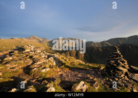 La vue au sud de Fleetwith sommet Pike, Lake District, UK Banque D'Images