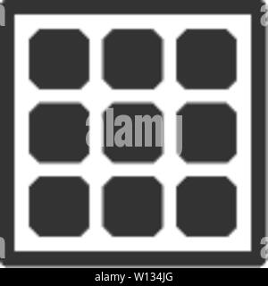 L'icône du panneau de cellules solaires en une seule couleur gris clair. Énergie renouvelable l'environnement vert Illustration de Vecteur
