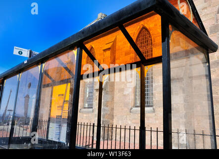 Arrêt de bus et à l'abri dans North Berwick, East Lothian, Scotland Banque D'Images