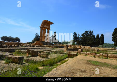 Temple de la Dioscures, Agrigento Banque D'Images