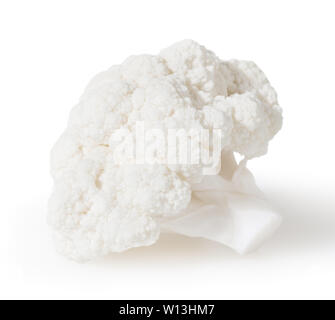 Le chou-fleur isolé sur fond blanc avec clipping path Banque D'Images