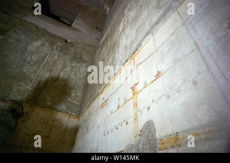 Domus Aurea, l'empereur Nero's Golden place en ce moment en cours d'excavation sous terre près du Colisée à Rome Banque D'Images