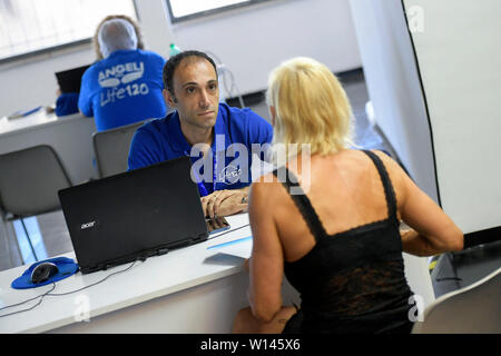 Rome, Italie. 30 Juin, 2019. La salle de consultation à Adriano Panzironi's convention nationale de Vie 120 (Luigi Mistrulli/Fotogramma, Rome - 2019-06-30) P.S. Credit : Agence Photo indépendant Srl/Alamy Live News Banque D'Images