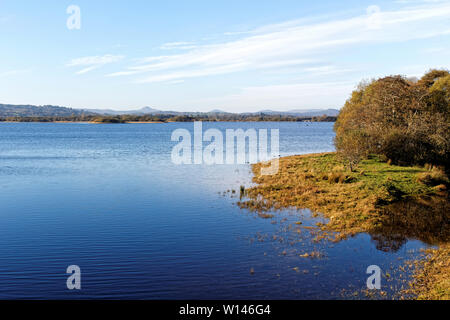 Réservoir artificiel sur la rivière Lee, près de la ville de Macroom dans le comté de Cork, Irlande. Banque D'Images