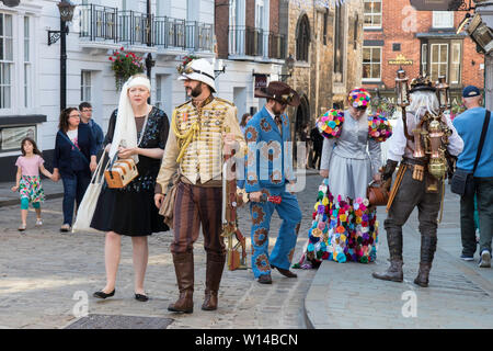 Festival 2018 Lincoln Steampunk d'asile Banque D'Images