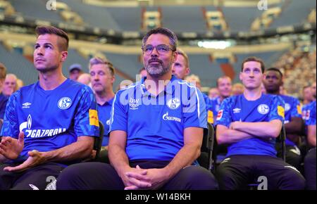 Gelsenkirchen, Allemagne. 30 Juin, 2019. firo : 30.06.2019, football, 1.Bundesliga, la saison 2019/2020, le FC Schalke 04, JHV, AGA, coach David Wagner et son équipe, de l'équipe | Conditions de crédit dans le monde entier : dpa/Alamy Live News Banque D'Images