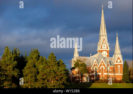 Église évangélique luthérienne de Joensuu, Finlande Banque D'Images