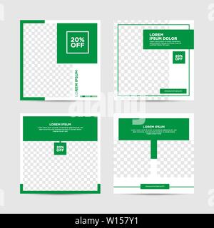 Les médias sociaux Poster Template Illustration de Vecteur