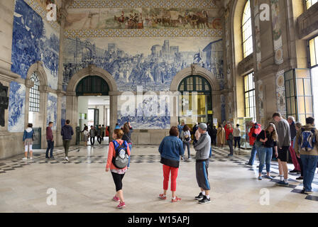 Estação de São Bento, Porto, Portugal Banque D'Images