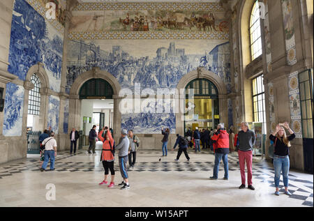 Estação de São Bento, Porto, Portugal Banque D'Images