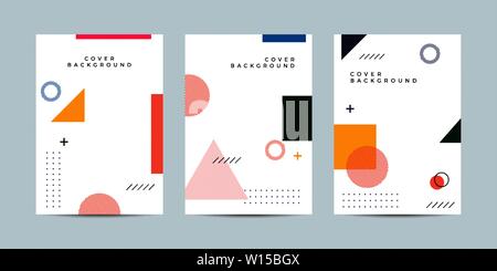 Résumé avec set de Style Memphis Illustration de Vecteur