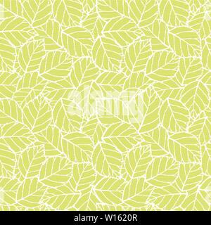 Vector lite vert feuilles de fond transparent. Idéal pour scrapbooking, tissu, papier peint, projets. Illustration de Vecteur