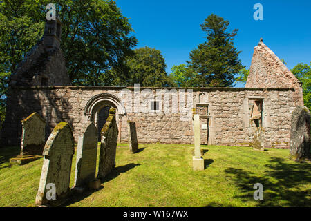 St Mary's Kirk, Auchindoir, Aberdeenshire, Ecosse. Banque D'Images