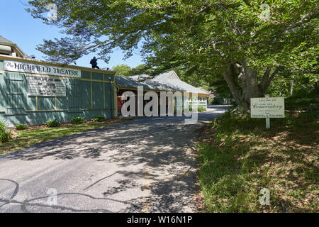 Falmouth, MA - le 15 juin 2019 : Le Théâtre Highfield fait partie de l'hiver à Cape Cod et propose des spectacles de l'College Light Opera Company, Banque D'Images