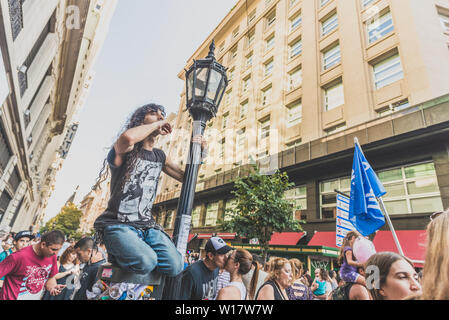 Buenos Aires, Argentine - le 24 mars 2017 : les personnes à jour de la mémoire de la dictature Banque D'Images