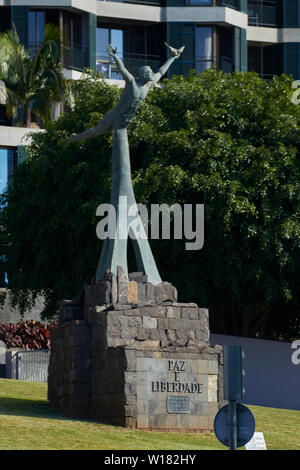 Monumento à Paz e à Liberdade, monument de la paix et de la liberté, Funchal, Madeira, Portugal, Union européenne Banque D'Images