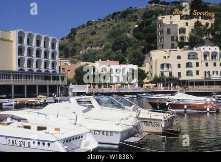 Regina Isabella horel, l'île de Ischia, dans le golfe de Naples, Campanie, Italie Banque D'Images