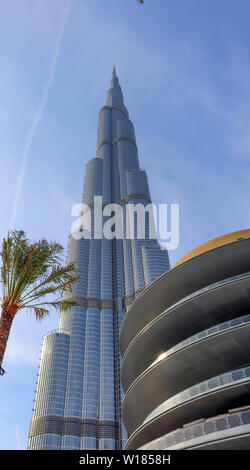 Dubaï, Émirats arabes unis Décembre 25/2018 Burj Khalifa. Architecture bâtiment dubai skyline. Vue aérienne de Emirats arabes unis ville. Banque D'Images