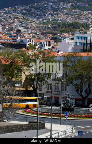 Rotonde fontaine do Infante, Funchal, Madeira, Portugal, Union européenne Banque D'Images