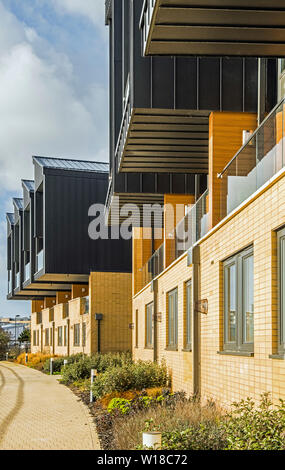 Des logements modernes à Cardiff Bay, dans le sud du Pays de Galles à la suite de la, et une partie de la régénération urbaine, de la baie qui se poursuit encore. Le sud du Pays de Galles. Banque D'Images