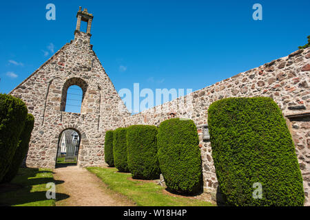 Kincardine O'Neil ancienne église paroissiale et l'hôpital, Kincardine O'Neil, l'Aberdeenshire, en Écosse. Banque D'Images