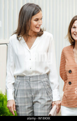 Madrid, Espagne. 1er juillet 2019. Reine Letizia participe à une réunion avec l'Association espagnole contre le cancer à l'AECC bureau à Madrid, Espagne. 01 juillet, 2019. Credit : Jimmy Olsen/Media Espagne*** ***aucune perforation/Alamy Live News Banque D'Images