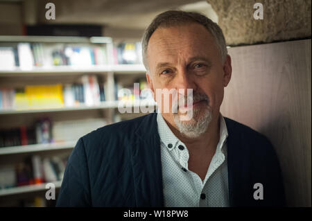 Portrait de l'écrivain danois Jussi Alder Olsen. Il est l'auteur de plusieurs romans à suspense qui sont devenues meilleures ventes Banque D'Images